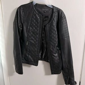 Harvé bernard leather jacket, black, medium